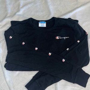 Champion long sleeve black shirt. Size M
